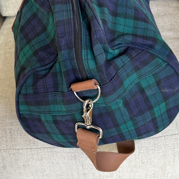 Micky Mouse Plaid Duffel Bag - Green and Brown - Picture 4 of 8